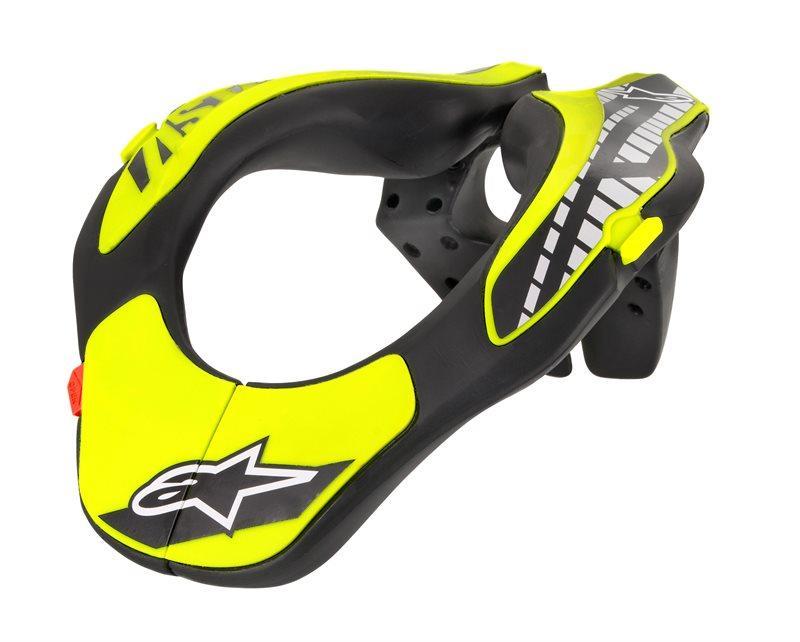 Alpinestars - Youth Neck Support Black Yellow Fluo - Protection - MotoXshop