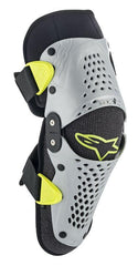 Alpinestars - Sx-1 Youth Knee Protector Silver Yellow Fluo - Protection - MotoXshop