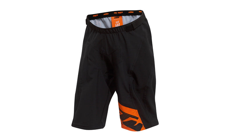 Factory Enduro Youth Shorts Black/Orange/Red