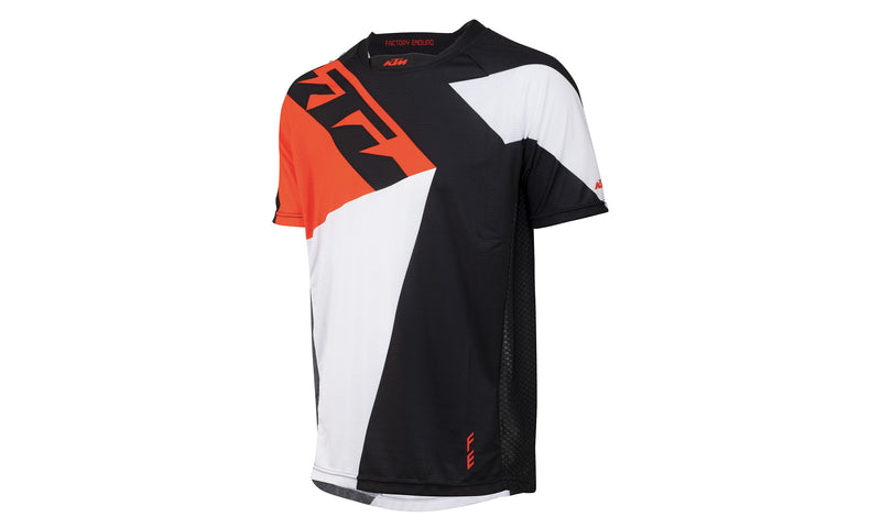 Factory Enduro  Shirt Shortsleeve Black/White/Orange