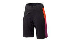 Lady Character Shorts With Inner Pant Black/Orange/Berry