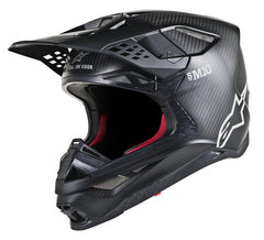 Alpinestars - Supertech S-M10 Solid Helmet Ece Black Matt Carbon - Helmets - MotoXshop