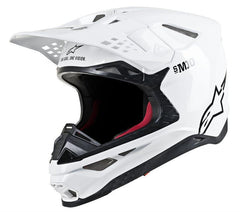 Alpinestars - Supertech S-M10 Solid Helmet Ece White Glossy - Helmets - MotoXshop