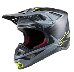 Alpinestars - Supertech S-M10 Meta Helmet Ece Black Gray Yellow Fluo - Helmets - MotoXshop