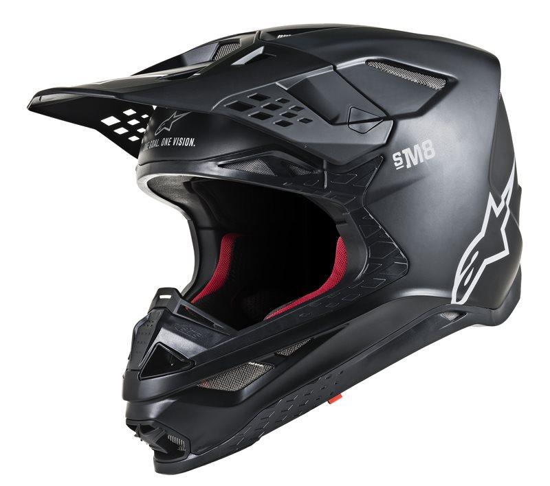 Alpinestars - Supertech S-M8 Solid Helmet Ece Black Matt - Helmets - MotoXshop