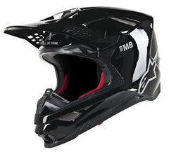 Alpinestars - Supertech S-M8 Solid Helmet Ece Black Glossy - Helmets - MotoXshop