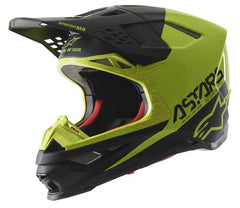 Alpinestars - Supertech S-M8 Echo Helmet Ece Black Yellow Fluo M&G - Helmets - MotoXshop