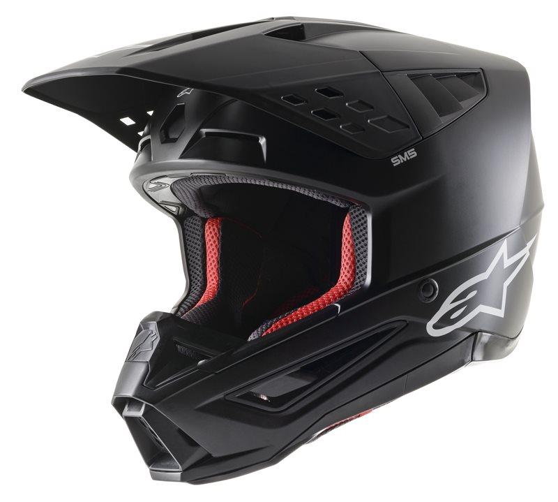 Alpinestars - S-M5 Solid Helmet Ece Black Matt - Helmets - MotoXshop
