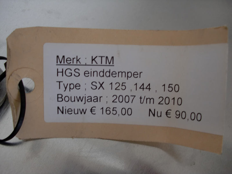HGS Demper KTM 125/144/150 SX 2007 t/m 2010