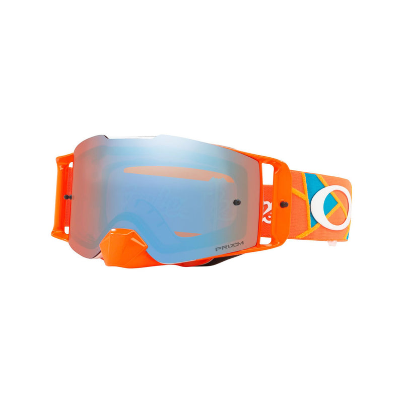Crossbril Oakley Front Line Mx Troy Lee Designs Metric Red Orange - Prizm Sapphire Lens