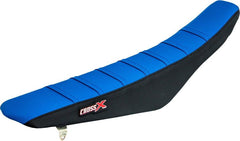 SEAT COVER, BLUE/BLACK/BLUE (STRIPES) RMZ 250 10-17 / RMZ 450 08-17