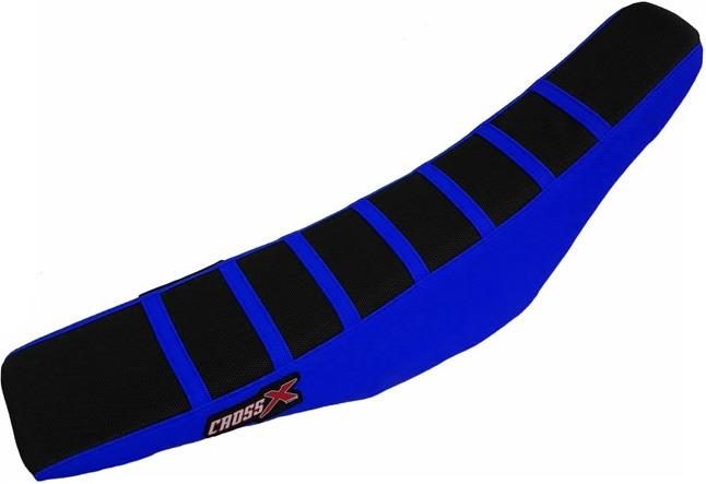 SEAT COVER, BLACK/BLUE/BLUE (STRIPES) TM MX-EN 125/250/300 99-02 2 STROKE