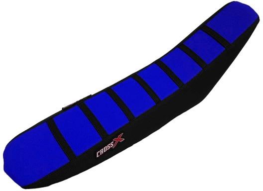 SEAT COVER, BLUE/BLACK/BLACK (STRIPES) TM MX-EN 125/250/450 /530 08-14